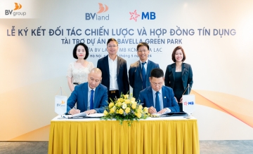 BV LAND VÀ MB KCNC HÒA LẠC KÝ KẾT ĐỐI TÁC CHIẾN LƯỢC CHO DỰ ÁN BV BAVELLA GREEN PARK